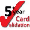 5 year card validation
